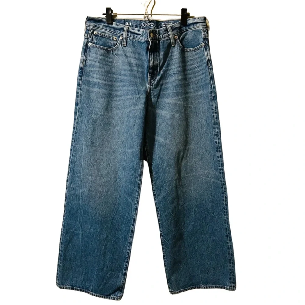 J. Crew ‘84 Low Rise Wide Leg  106551 Fit Blue Jeans, Women’s size 31